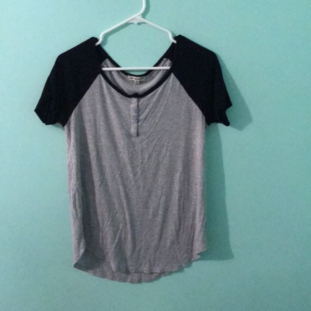 Black and Gray Shirt